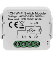 16A WIFI 1G+Bluetooth Relay with neutral line